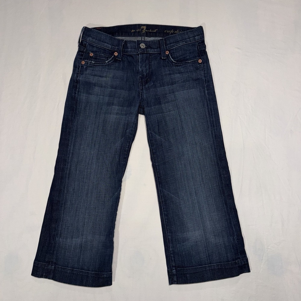 7FAM 7 For All Mankind Dojo 25 Cropped Capri Denim Jeans
